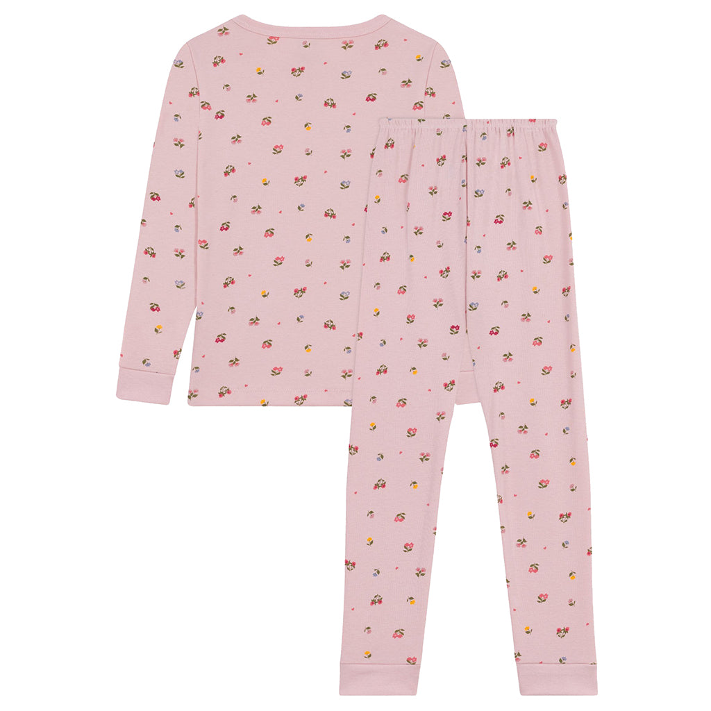 Petit Bateau Child Pyjamas Pretty Pink Floral Print