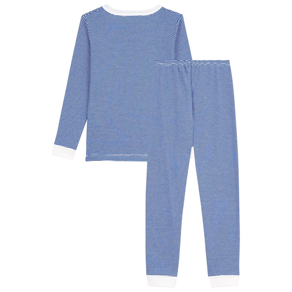 Petit Bateau Child Pyjamas Olympic Blue Stripes