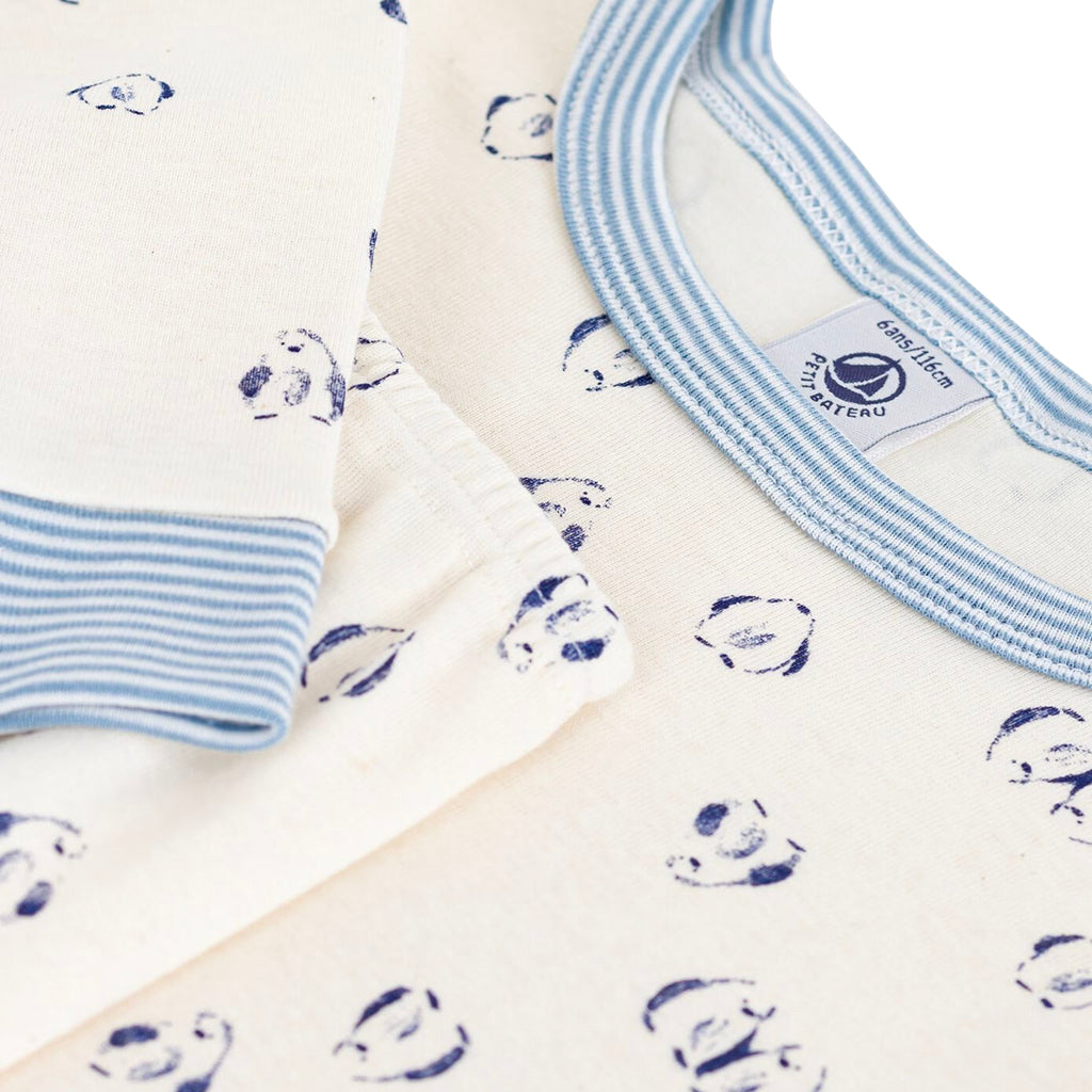 Petit Bateau Child Pyjamas Milk Cream Penguin Print