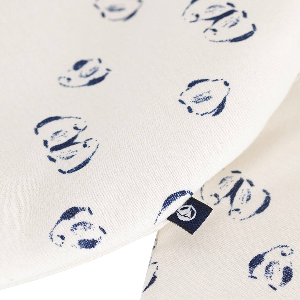 Petit Bateau Baby Jumpsuit Milk Cream Penguin Print