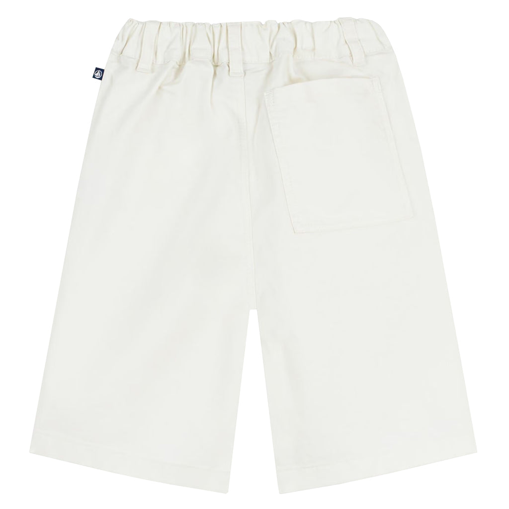 Petit Bateau Child Bermuda Shorts Marshmallow White