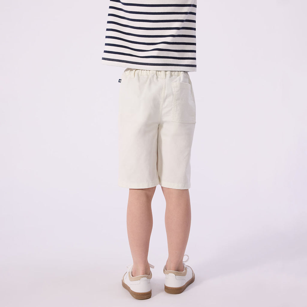 Petit Bateau Child Bermuda Shorts Marshmallow White