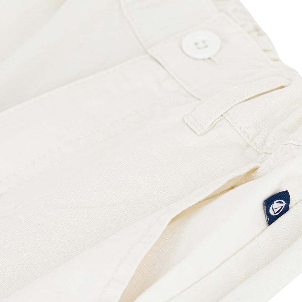 Petit Bateau Child Bermuda Shorts Marshmallow White