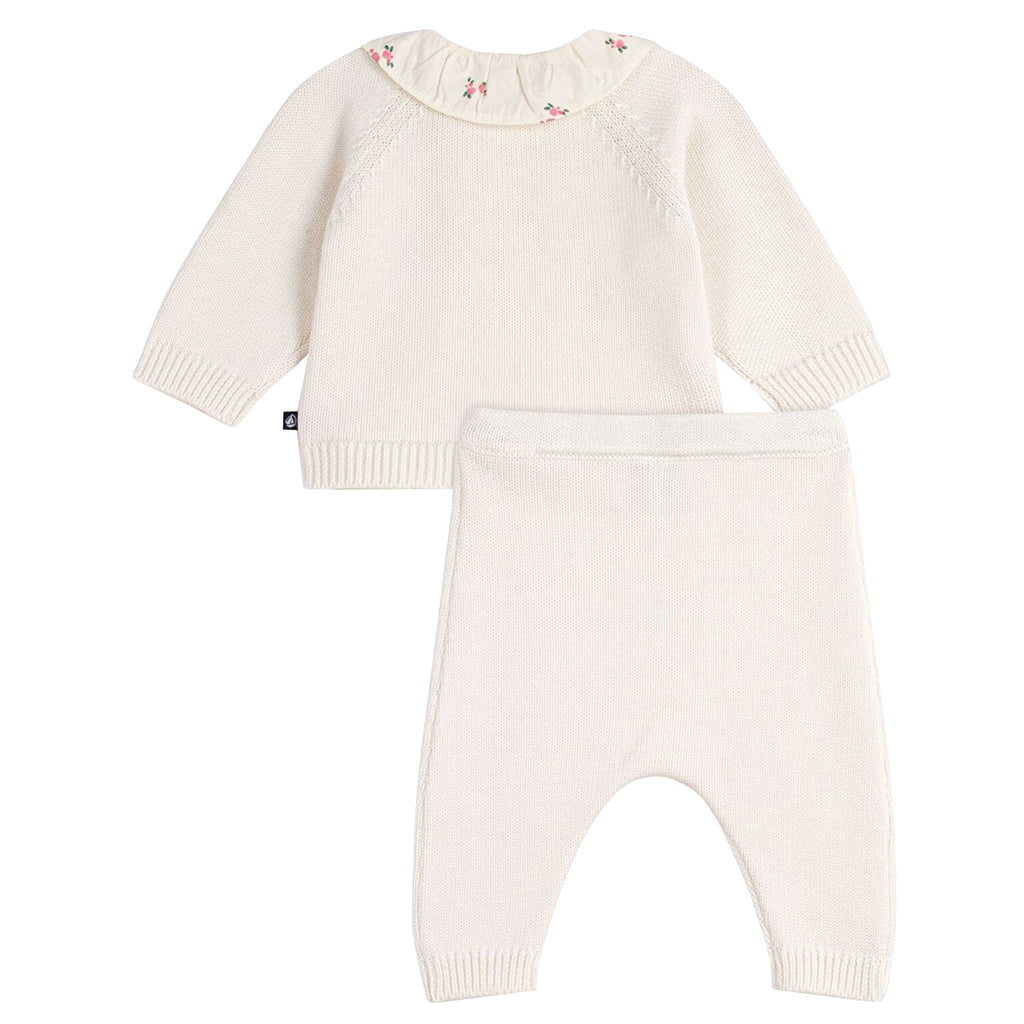 Petit Bateau Baby Two Piece Set Marshmallow Cream