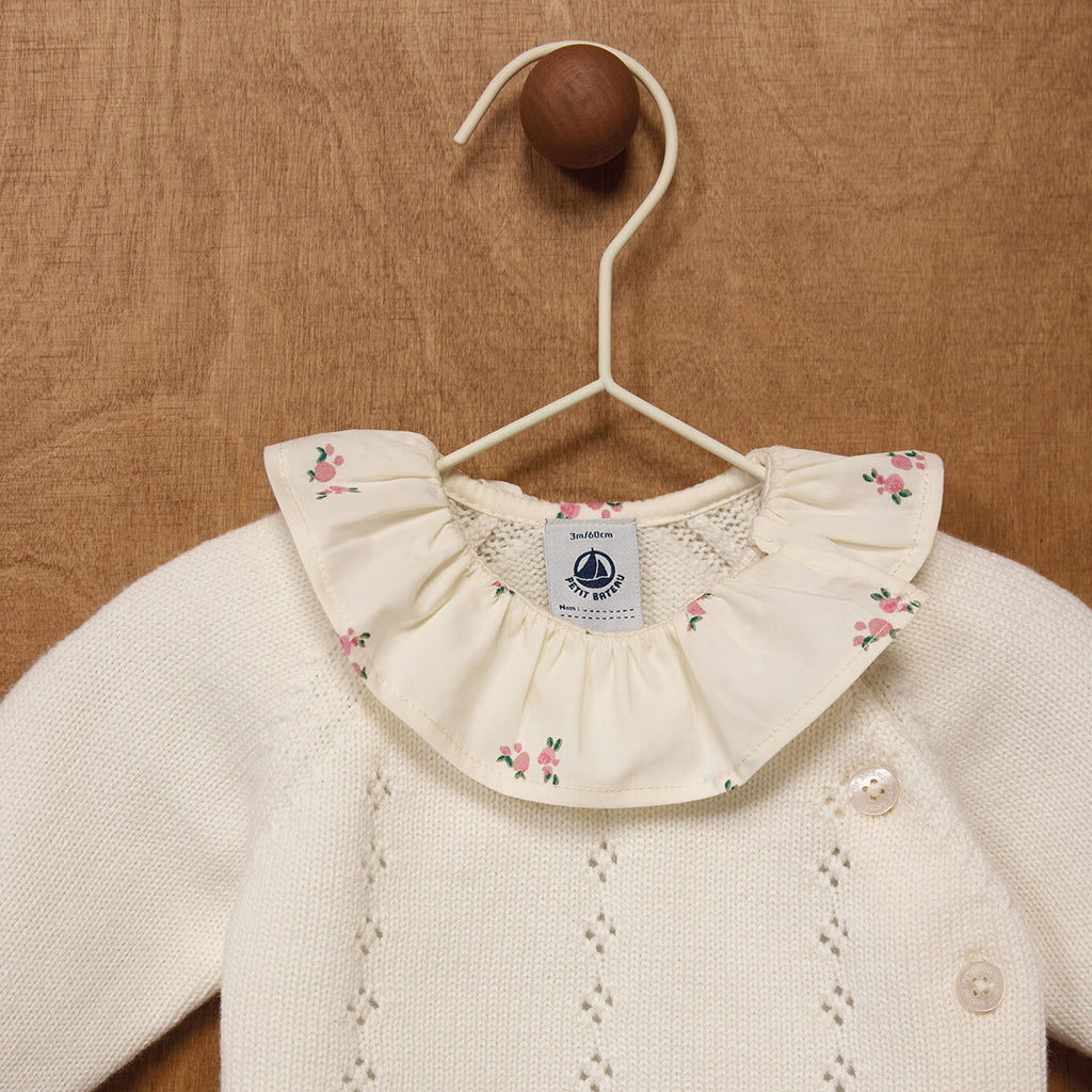 Petit Bateau Baby Two Piece Set Marshmallow Cream