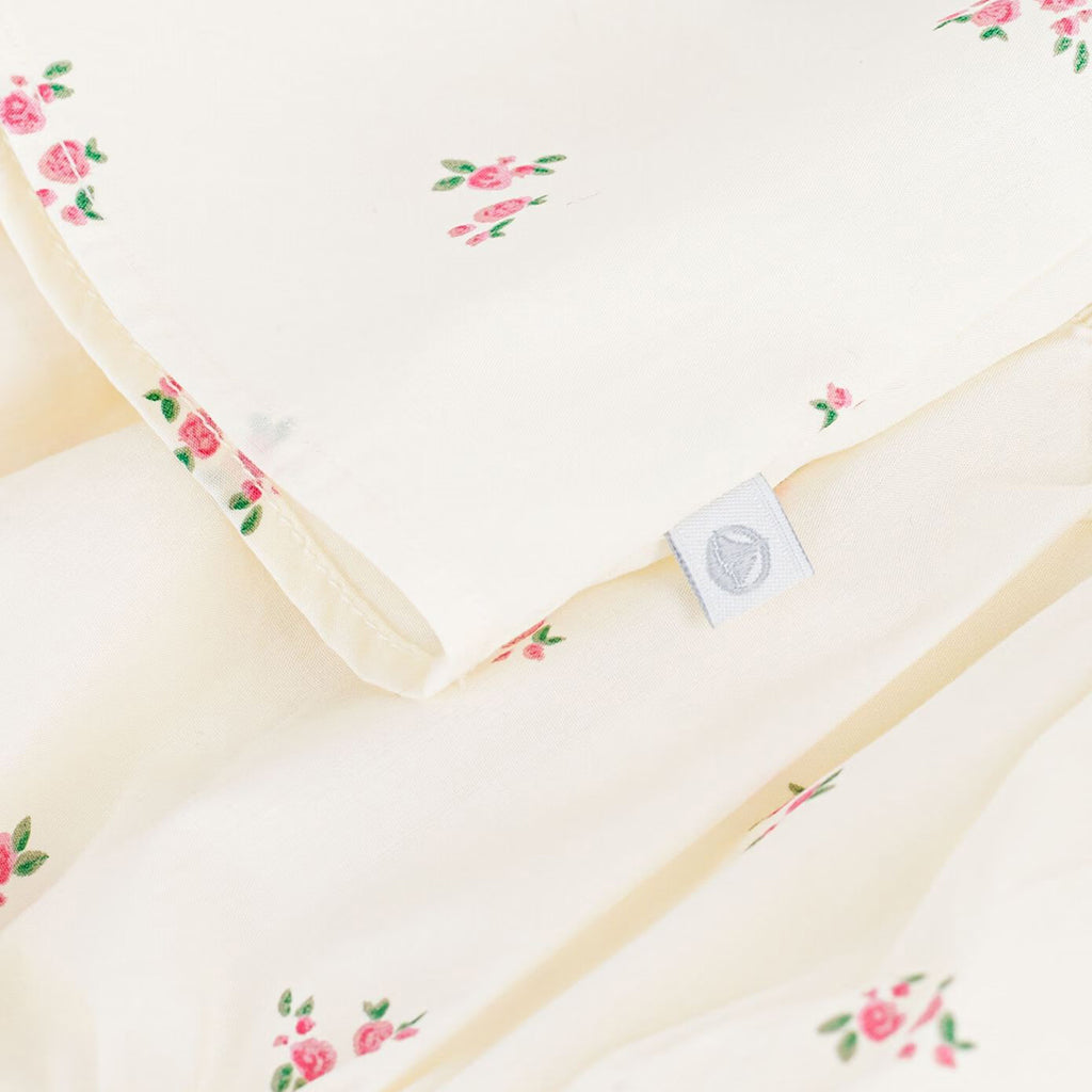 Petit Bateau Baby Dress With Bloomers Milk Cream Floral Print