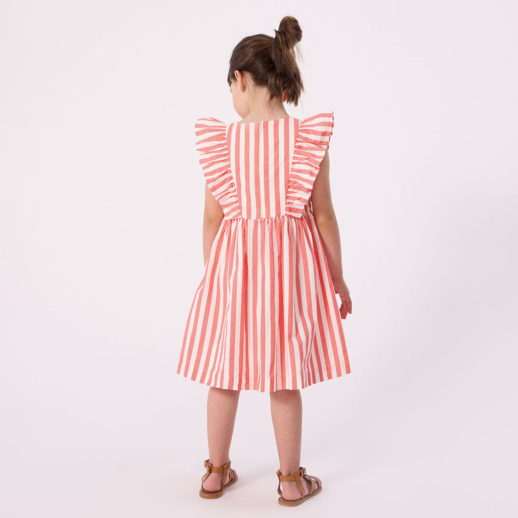 Petit Bateau Child Dress Flamand Pink Stripes