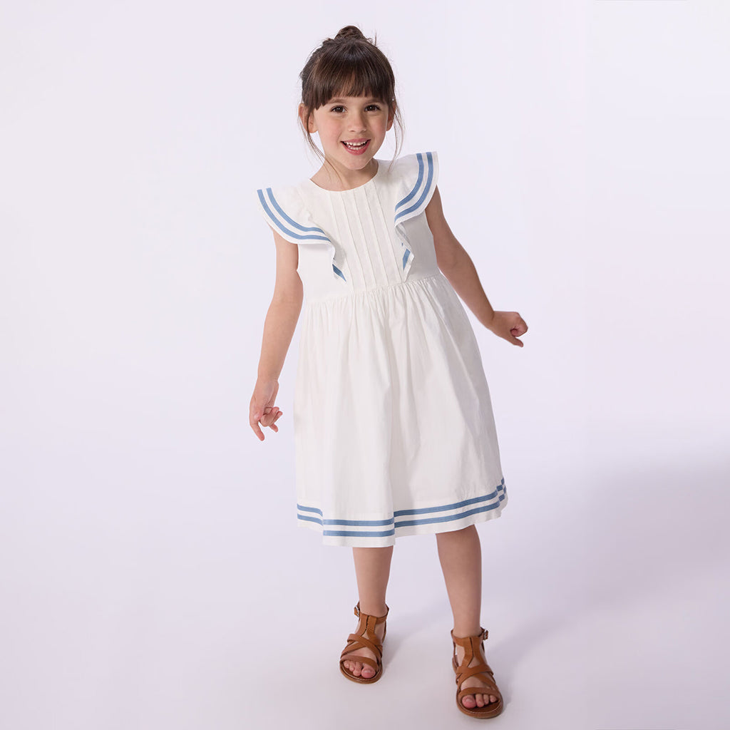 Petit Bateau Child Dress Marshmallow White
