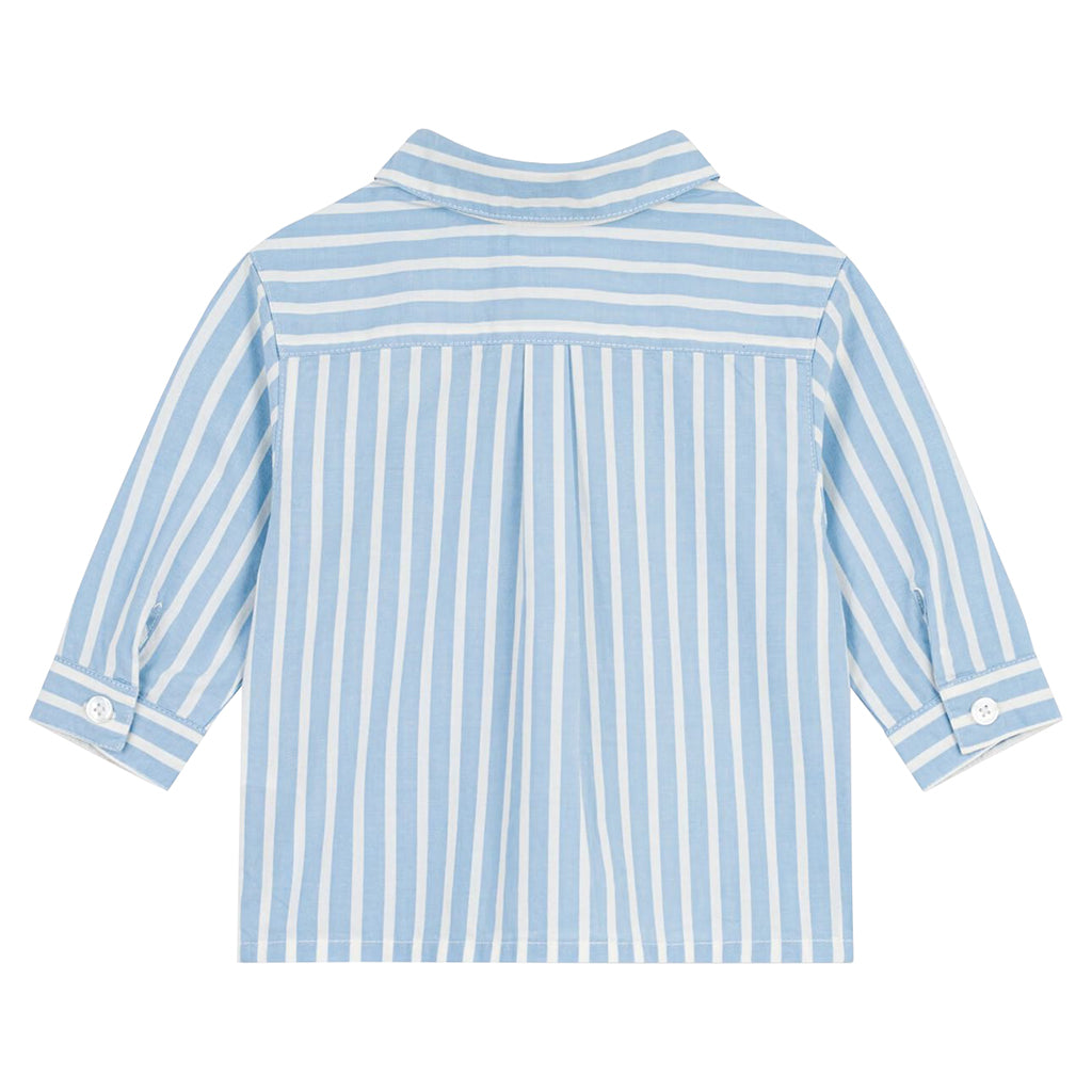 Petit Bateau Baby Shirt Flo Blue And White Stripes