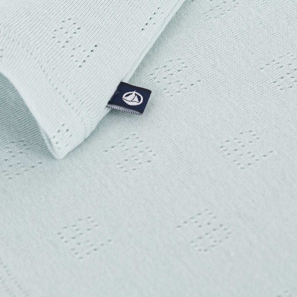 Petit Bateau Baby Polo T-shirt Spray Blue