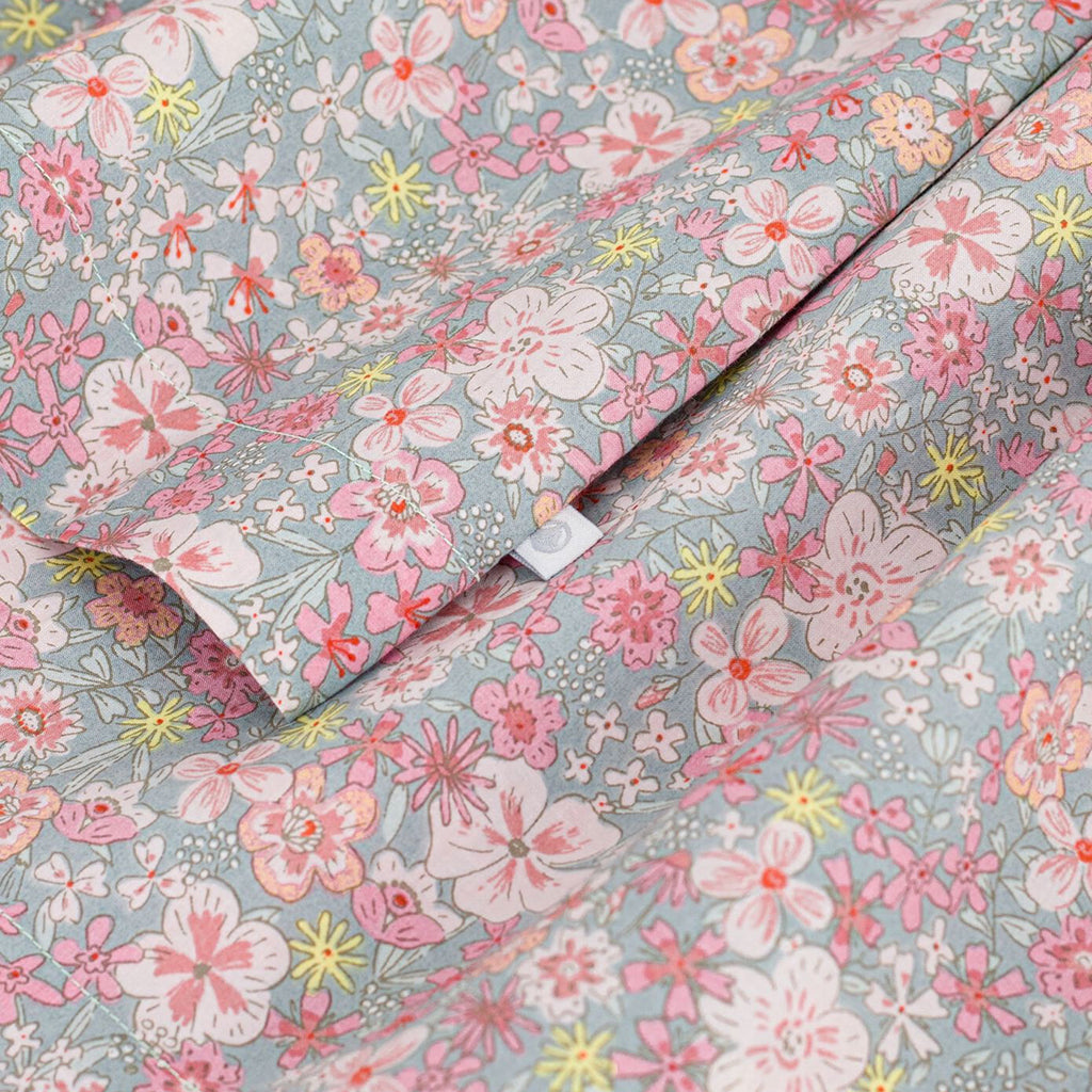 Petit Bateau Child Dress Spray Blue Floral Print