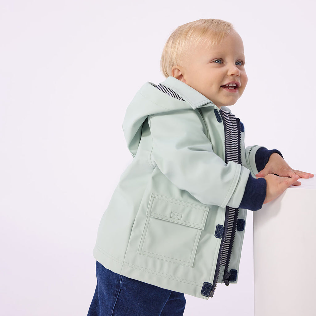 Petit Bateau Baby Iconic Raincoat Spray Blue