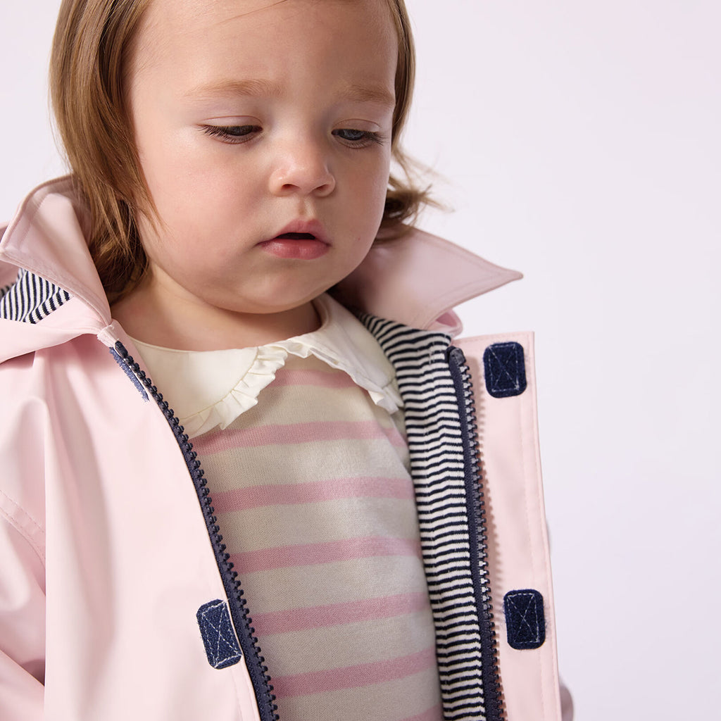 Petit Bateau Baby Iconic Raincoat Barely Pink