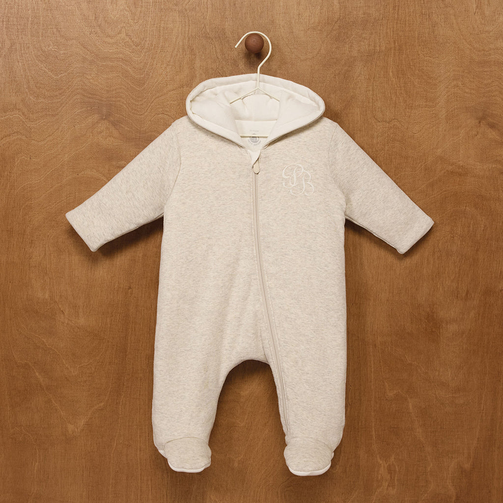 Petit Bateau Baby Jumpsuit Montelimar Beige