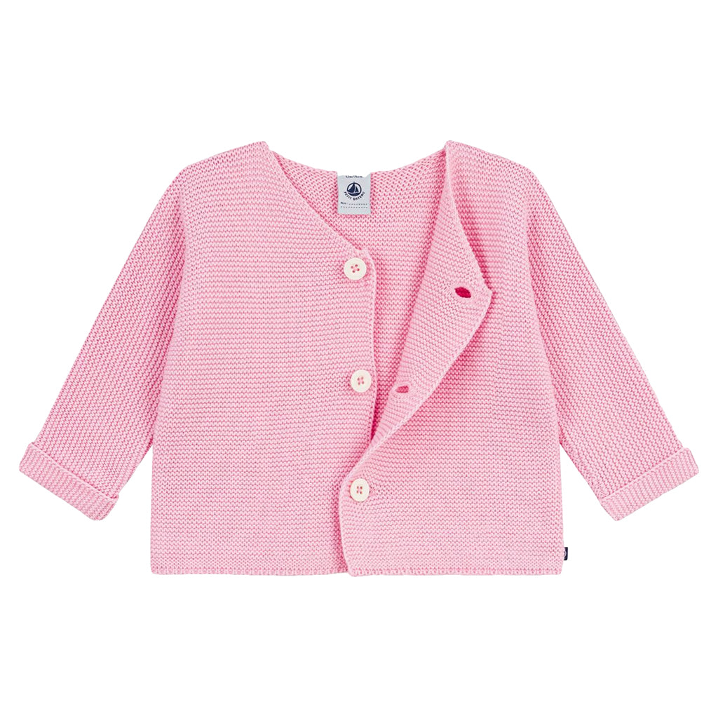 Petit Bateau Baby Cardigan Marquise Pink