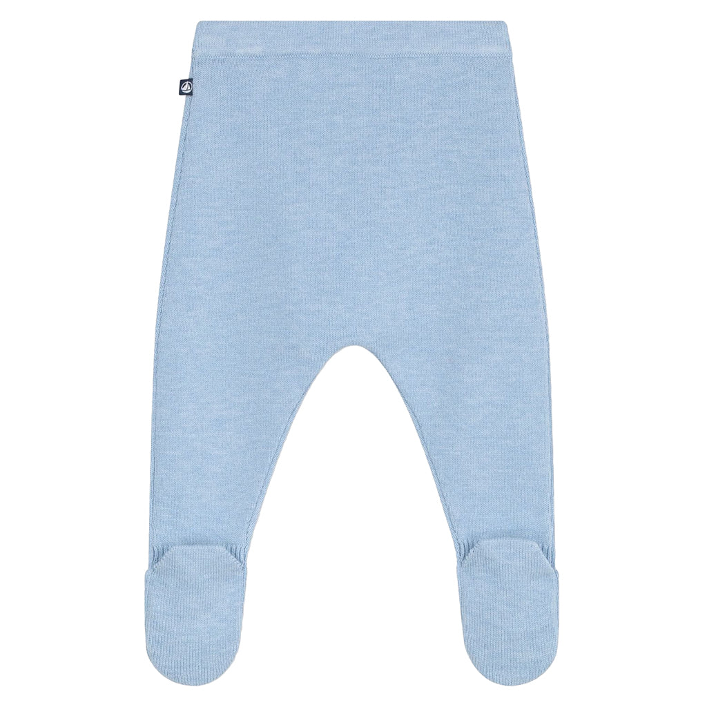 Petit Bateau Baby Leggings With Feet Flo Blue