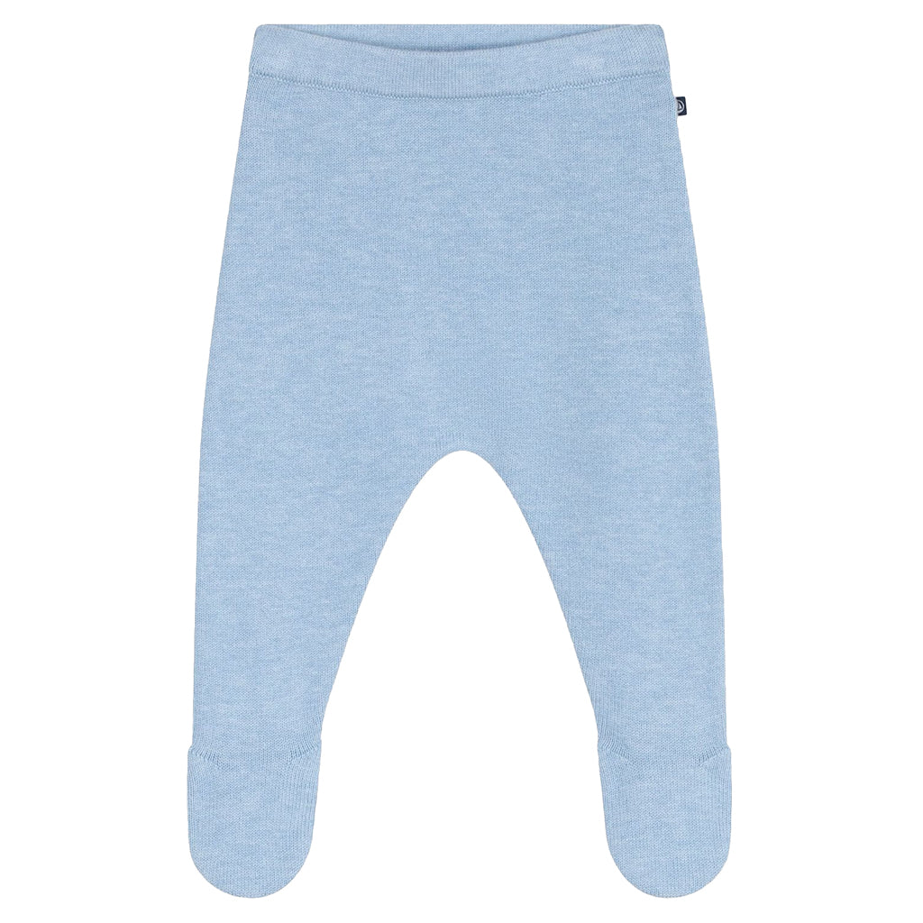 Petit Bateau Baby Leggings With Feet Flo Blue