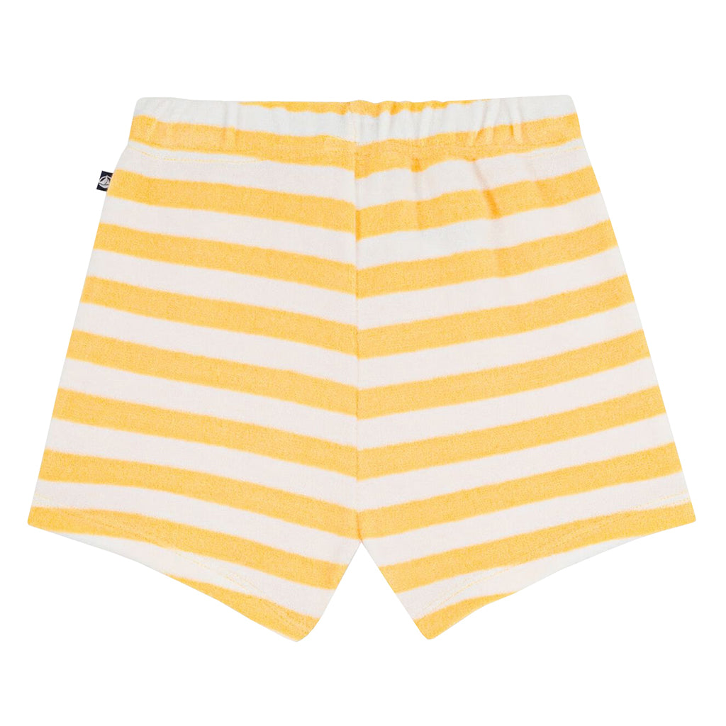 Petit Bateau Baby Shorts Poleni Yellow And White Stripes
