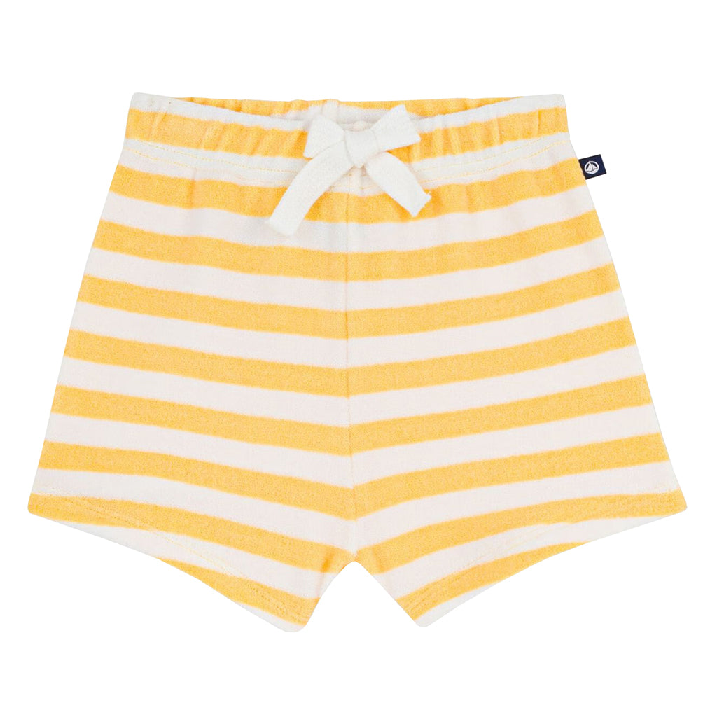 Petit Bateau Baby Shorts Poleni Yellow And White Stripes