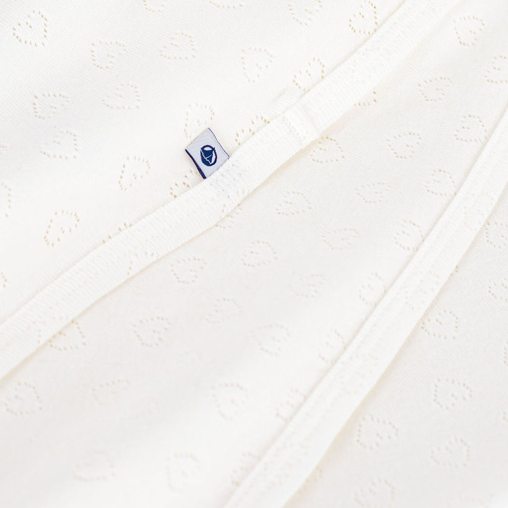 Petit Bateau Baby Blanket White