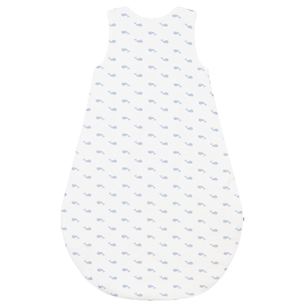 Petit Bateau Baby Sleepsac White With Whale Print