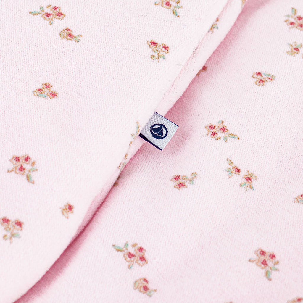 Petit Bateau Baby Sleepsac Barely Pink Floral Print