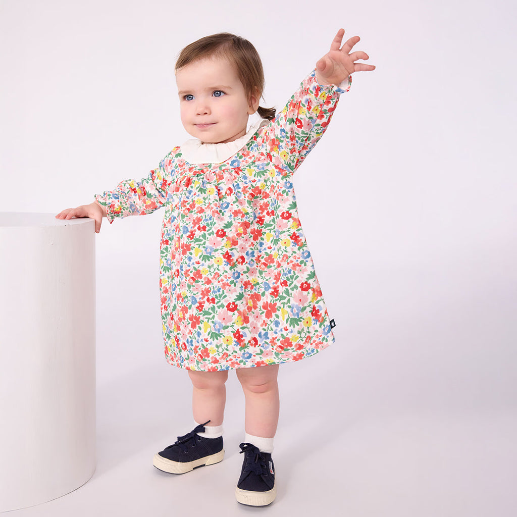 Petit Bateau Baby Dress Multicolour Floral Print
