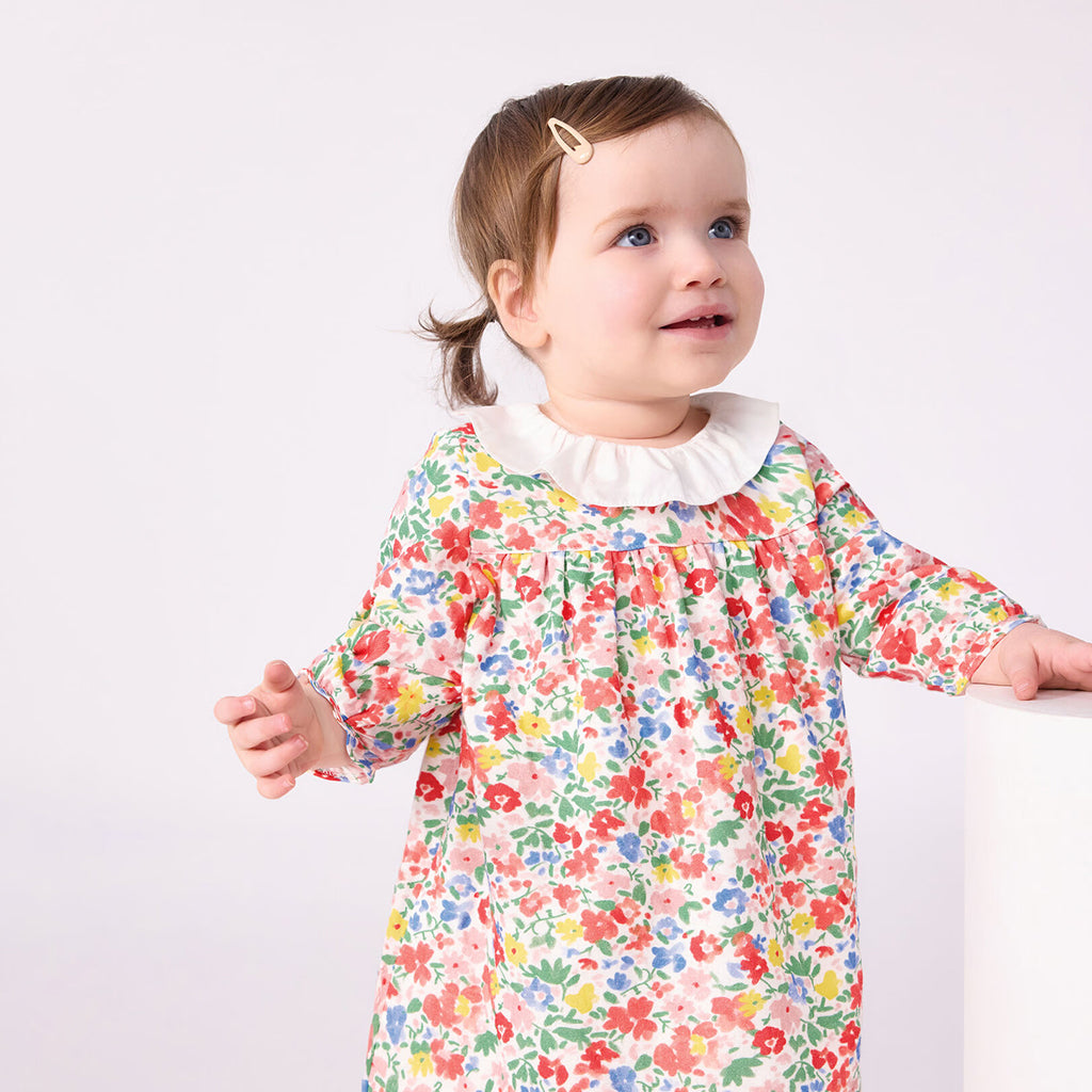 Petit Bateau Baby Dress Multicolour Floral Print