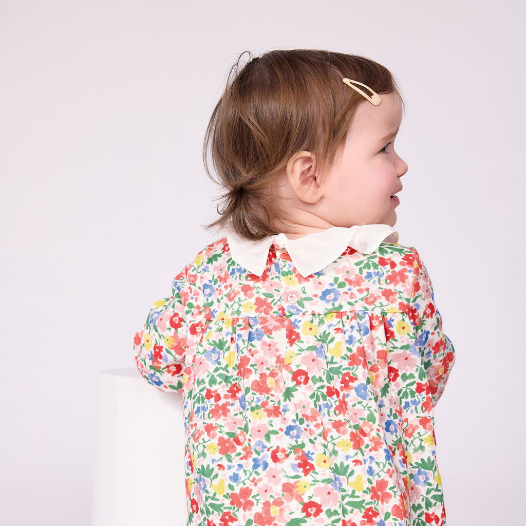Petit Bateau Baby Dress Multicolour Floral Print