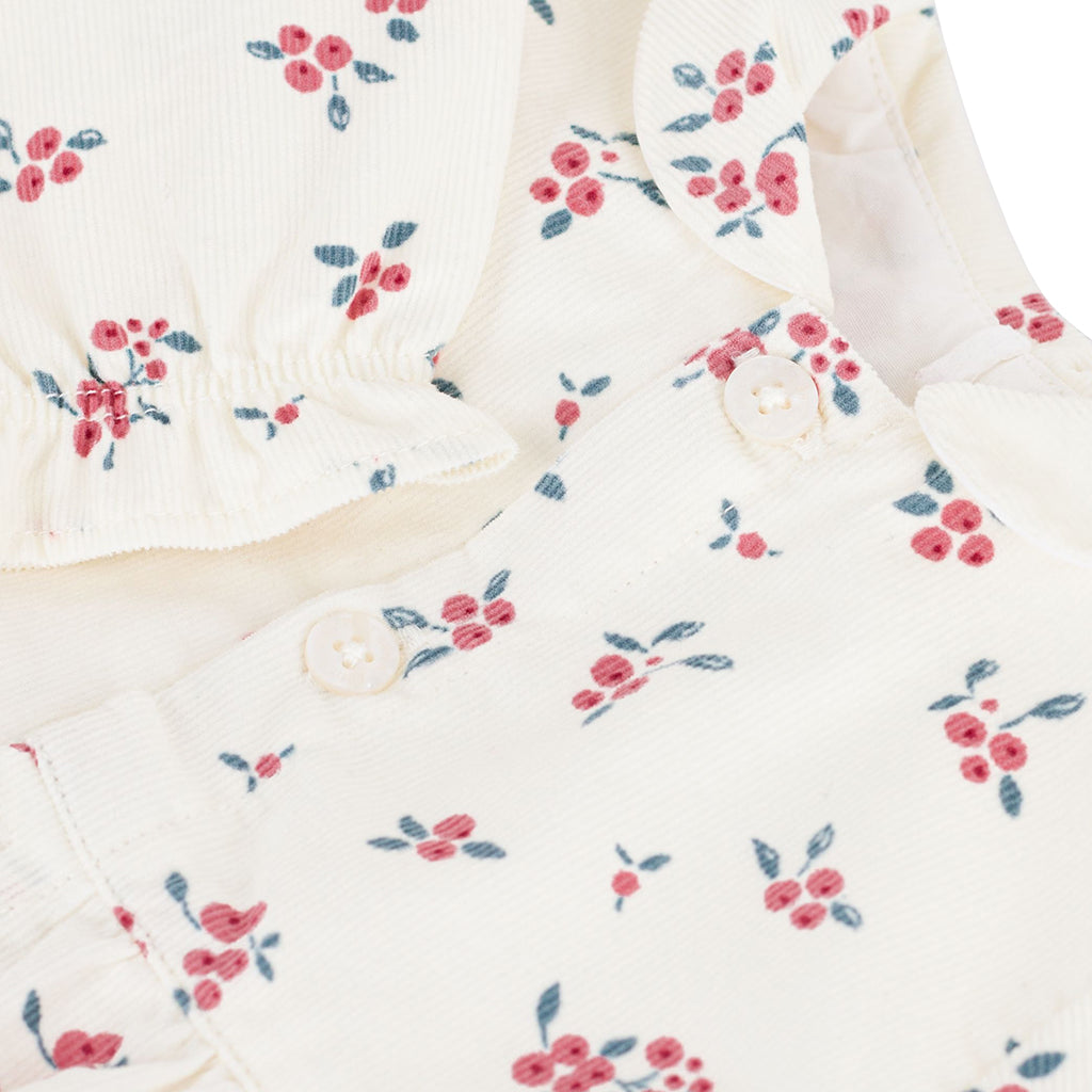 Petit Bateau Baby Romper Milk Cream Floral Print