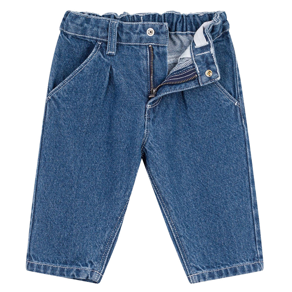 Petit Bateau Baby Pants Medium Denim Blue
