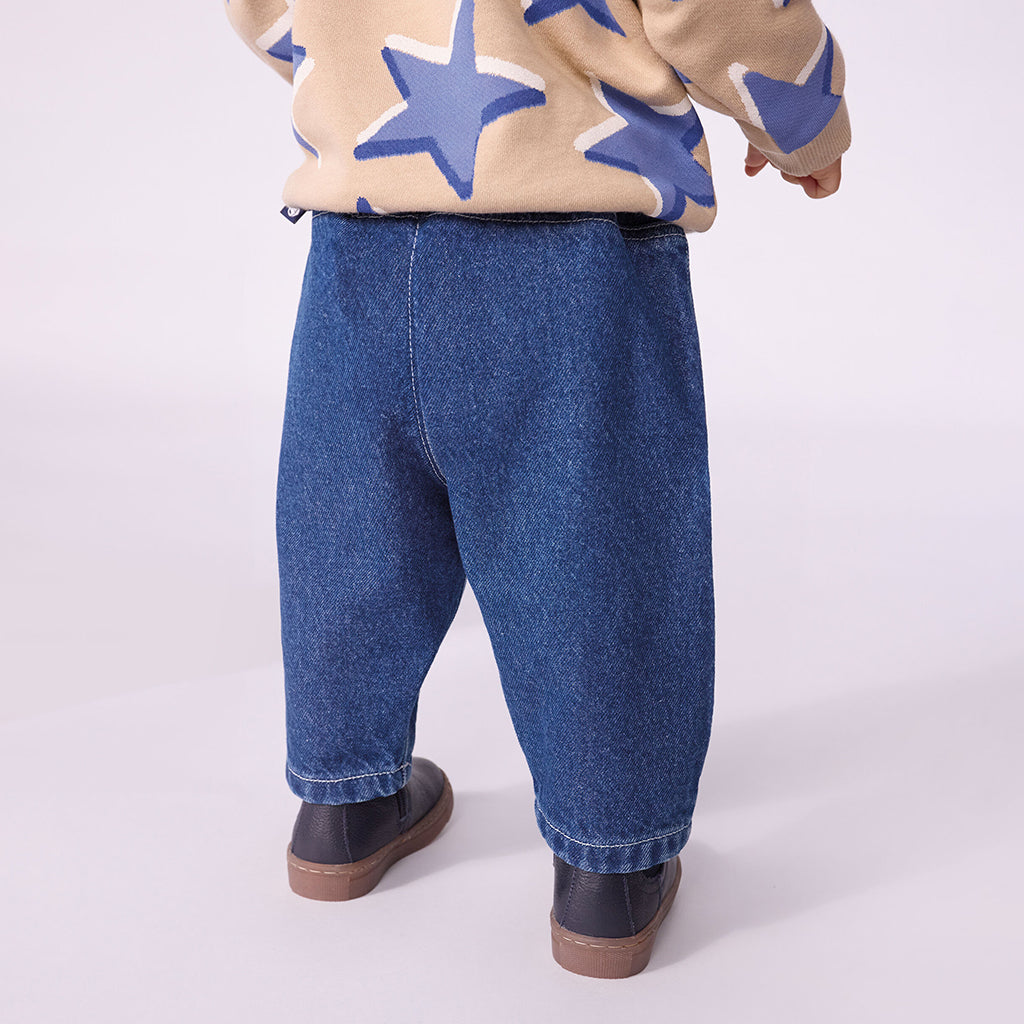 Petit Bateau Baby Pants Medium Denim Blue