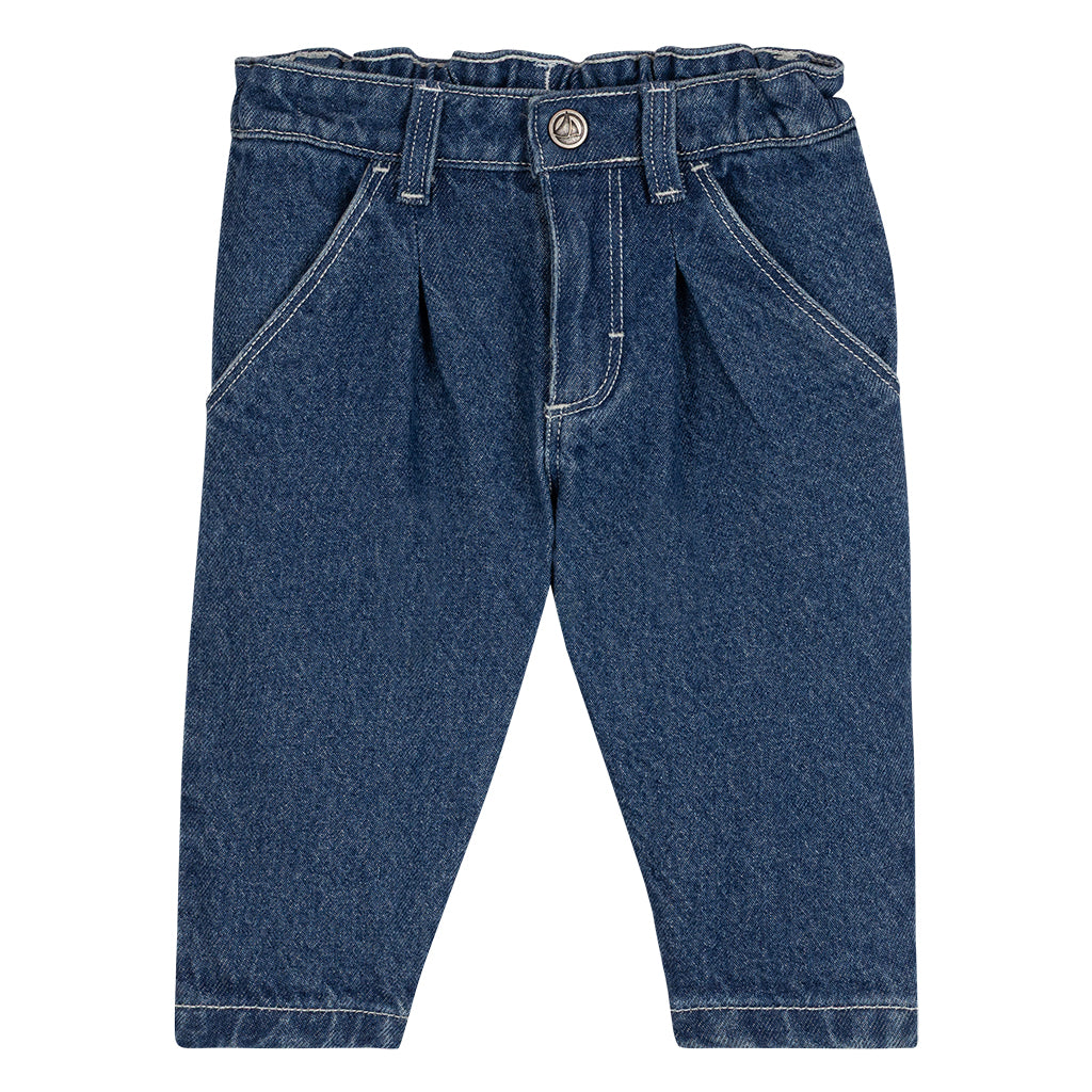 Petit Bateau Baby Pants Medium Denim Blue