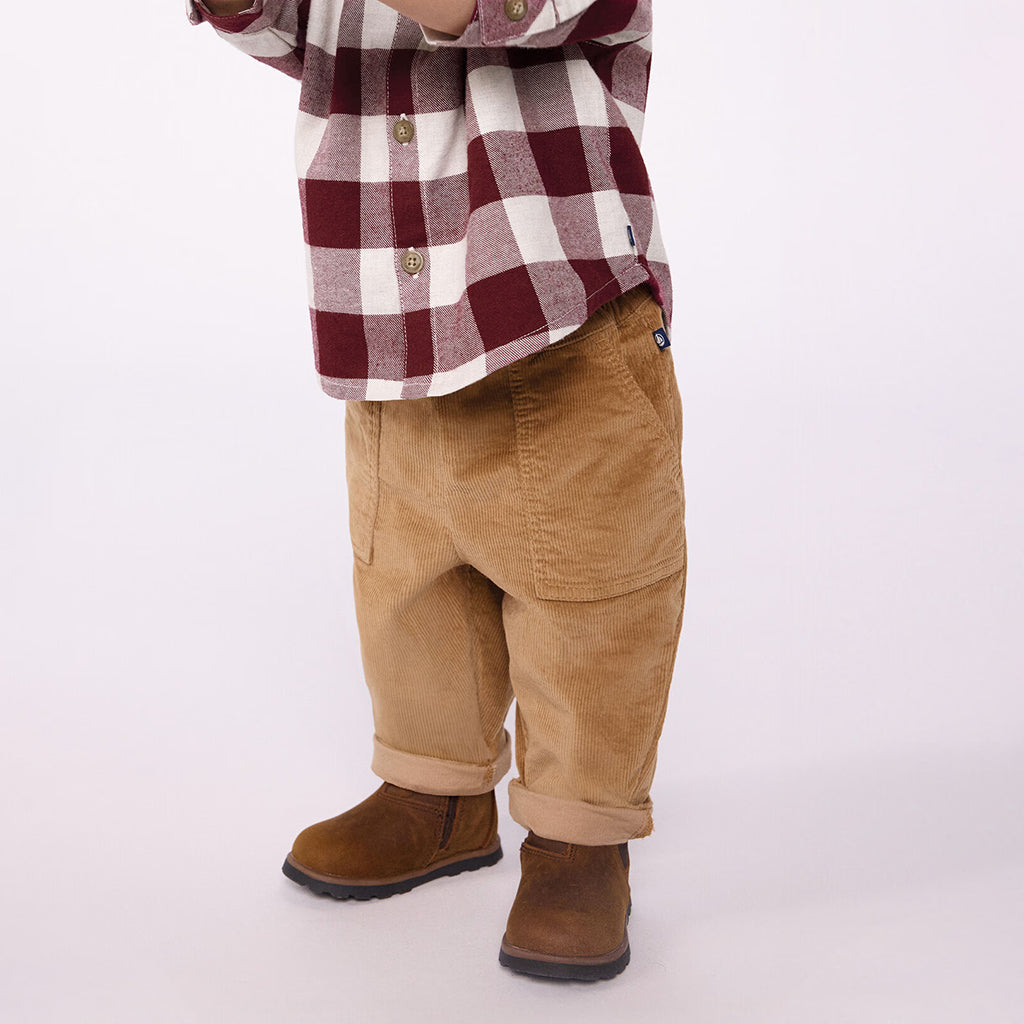 Petit Bateau Baby Pants Latte Brown