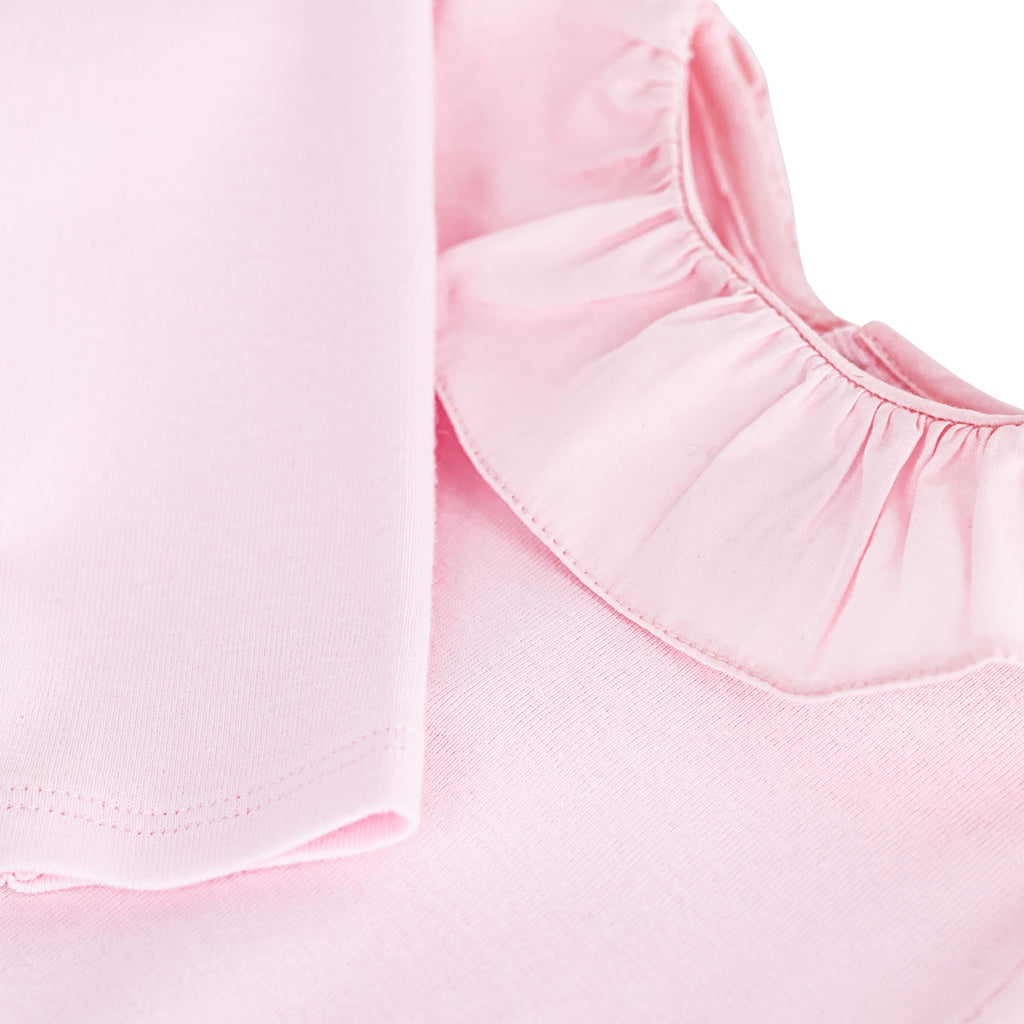 Petit Bateau Baby Collared Bodysuit Barely Pink