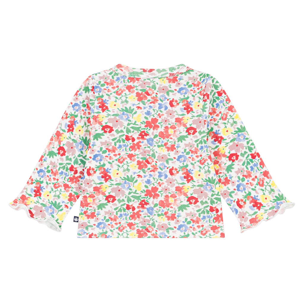 Petit Bateau Baby Cardigan Multicolour Floral Print