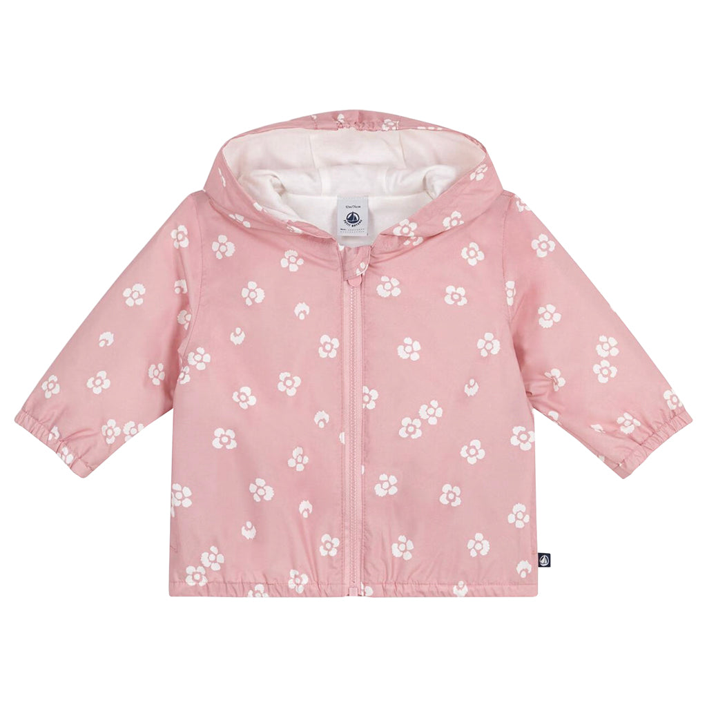 Petit Bateau Baby Windbreaker Jacket Charm Pink Floral