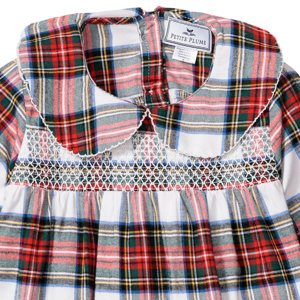 Petite Plume Baby And Child Brushed Cotton Eloise Nightgown Balmoral Tartan