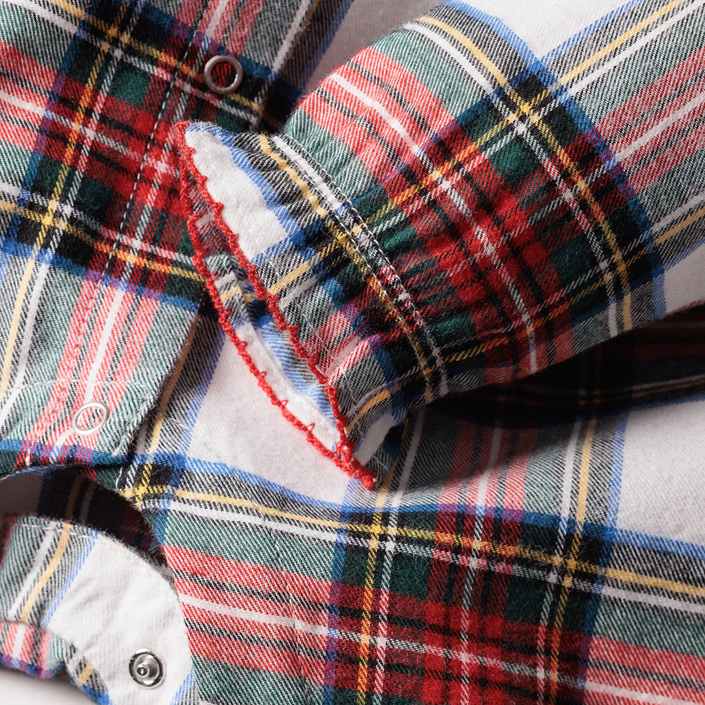 Petite Plume Baby Twill Madeline Jumpsuit Balmoral Tartan