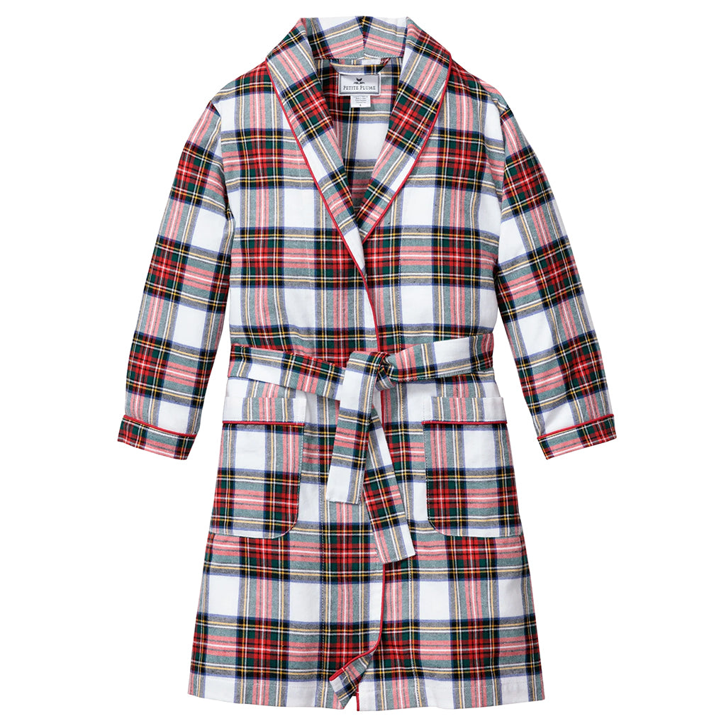 Petite Plume Child Brushed Cotton Robe Balmoral Tartan