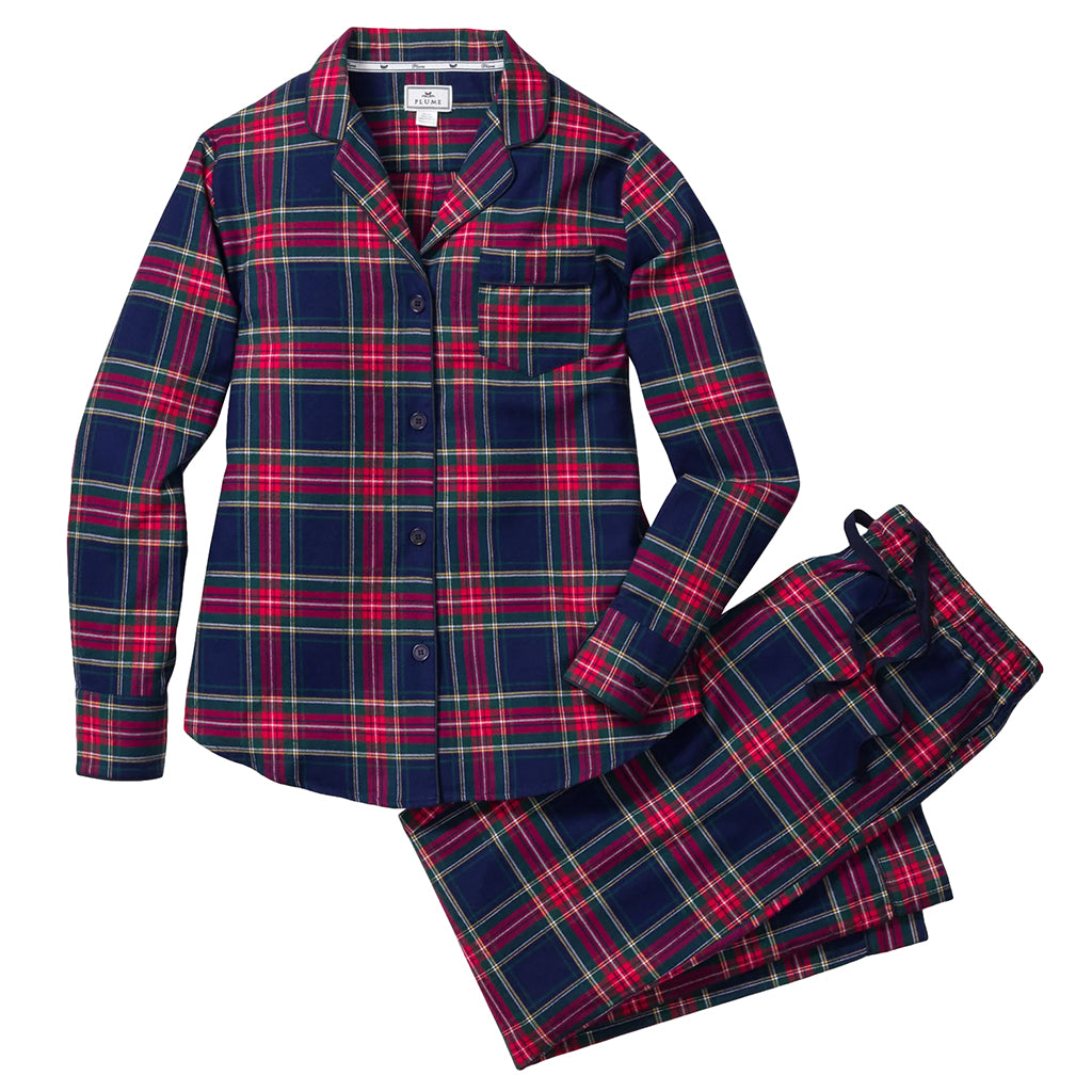 Petite Plume Woman Brushed Cotton Pyjama Set Windsor Tartan