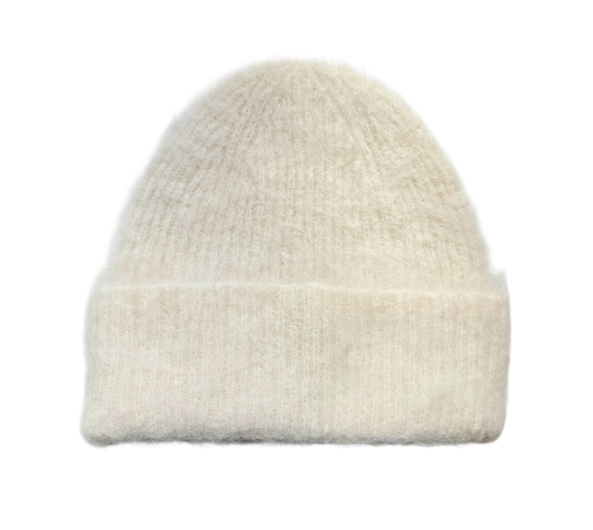 Billy Bamboo Woman Alpaca Fluffy Beanie Butter Cream