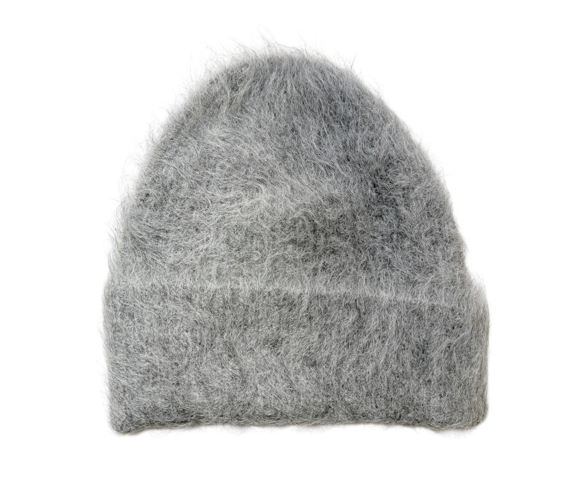 Billy Bamboo Woman Alpaca Fluffy Beanie Light Gray