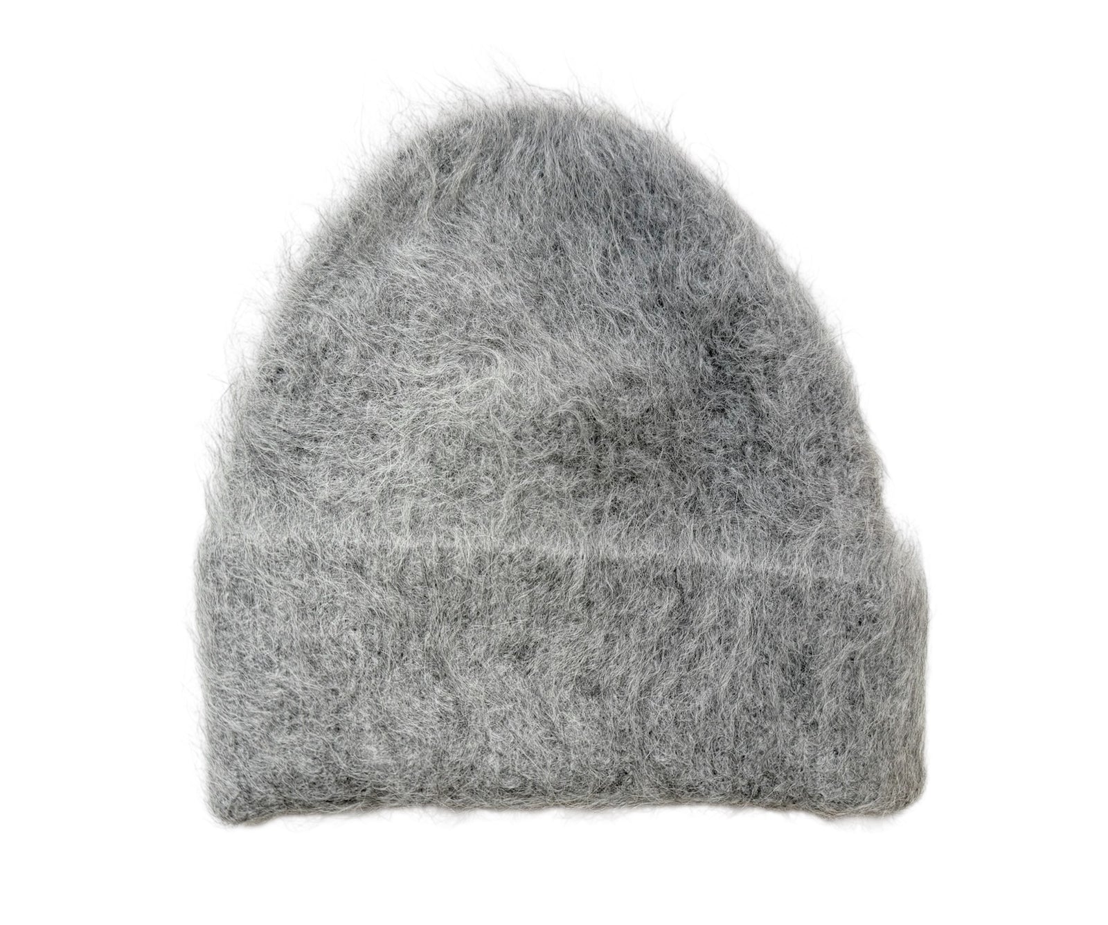 Billy Bamboo Woman Alpaca Fluffy Beanie Light Gray