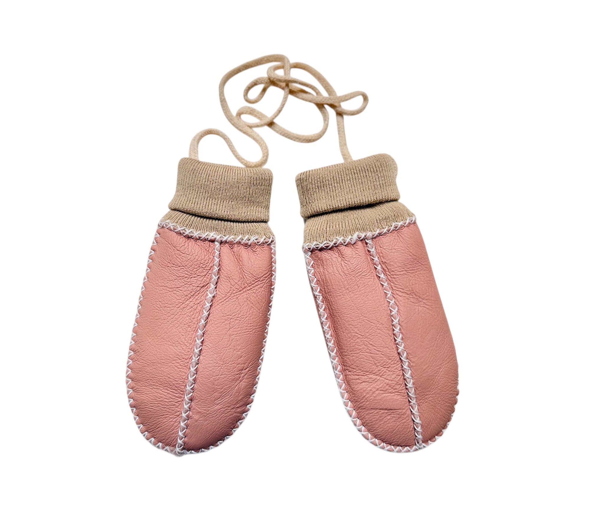 Billy Bamboo Kids Shearling Mittens Rose
