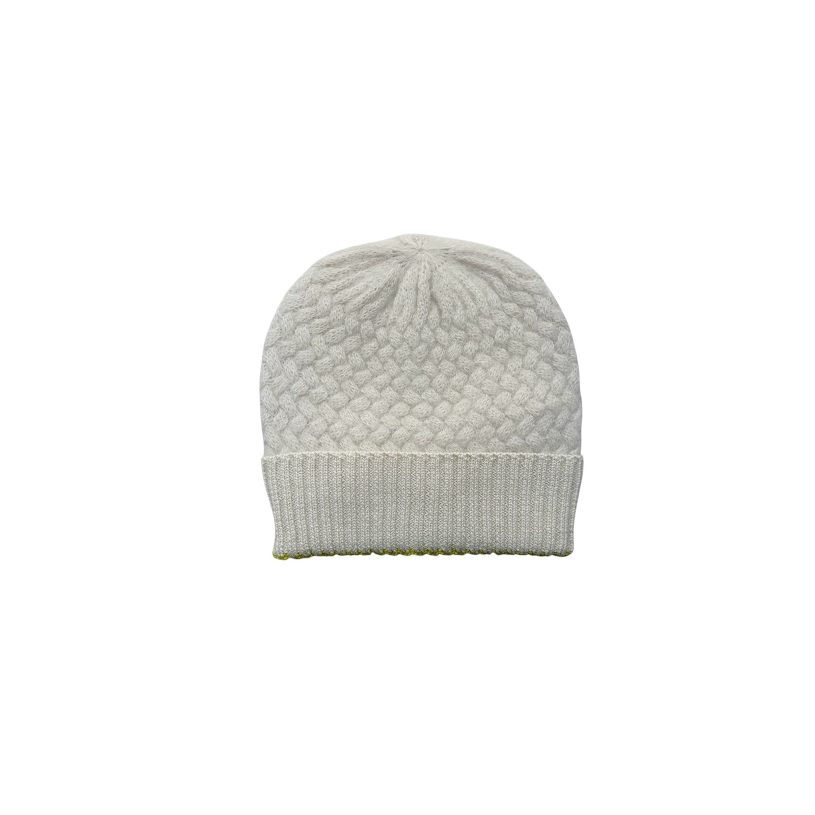 Gensami Baby Basket Weave Hat Milky White