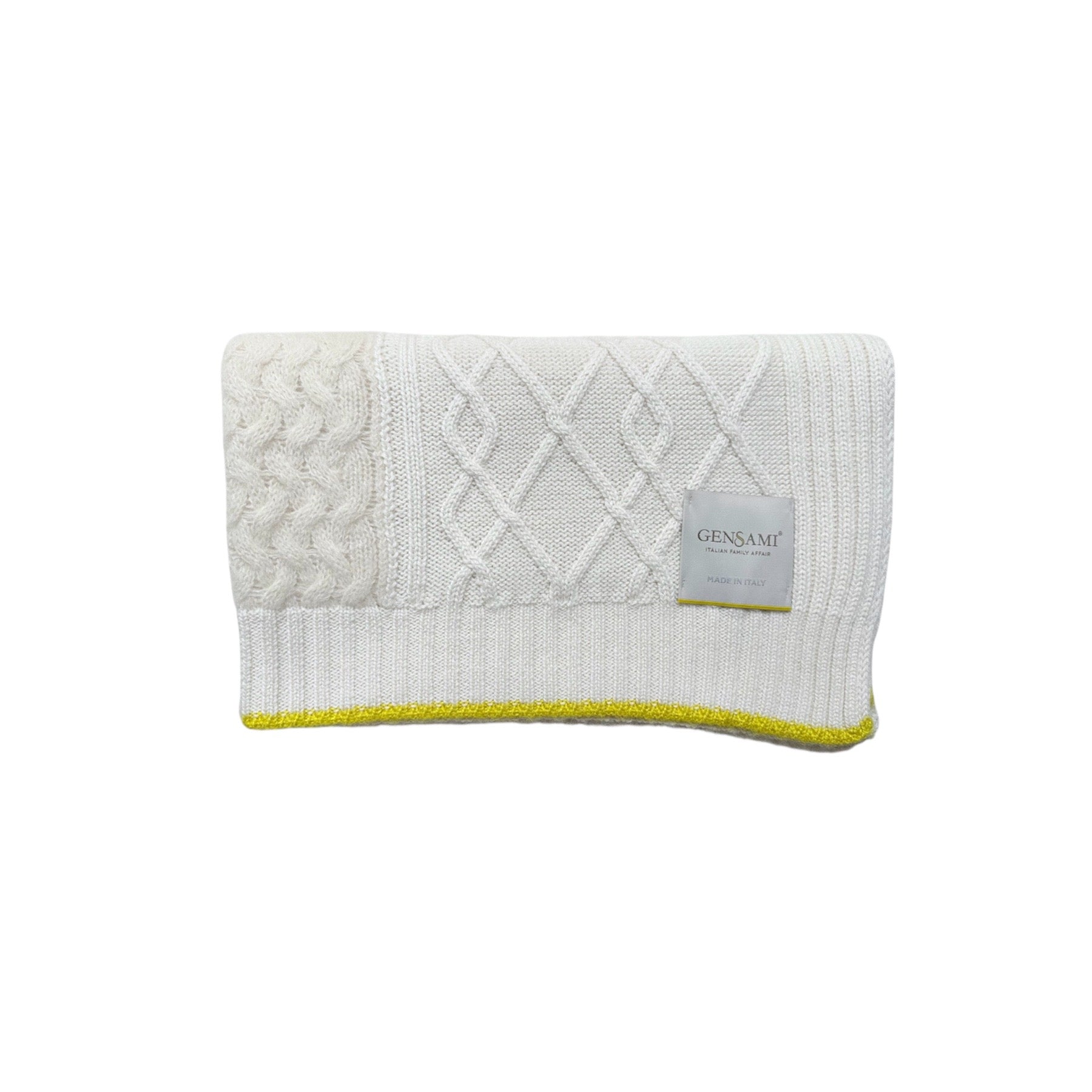 Gensami Baby Two Toned Blanket Milky White