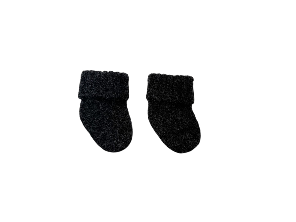 Pequeno Tocon Baby Inuit Socks Coal Black