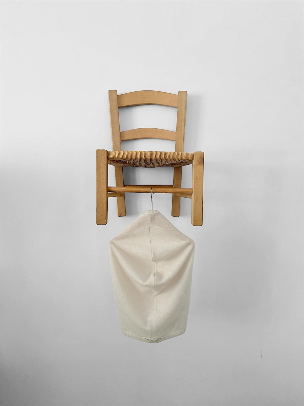 Album Di Famiglia Woman Cashmere Cagoule WS Hood Hat Oatmeal Cream