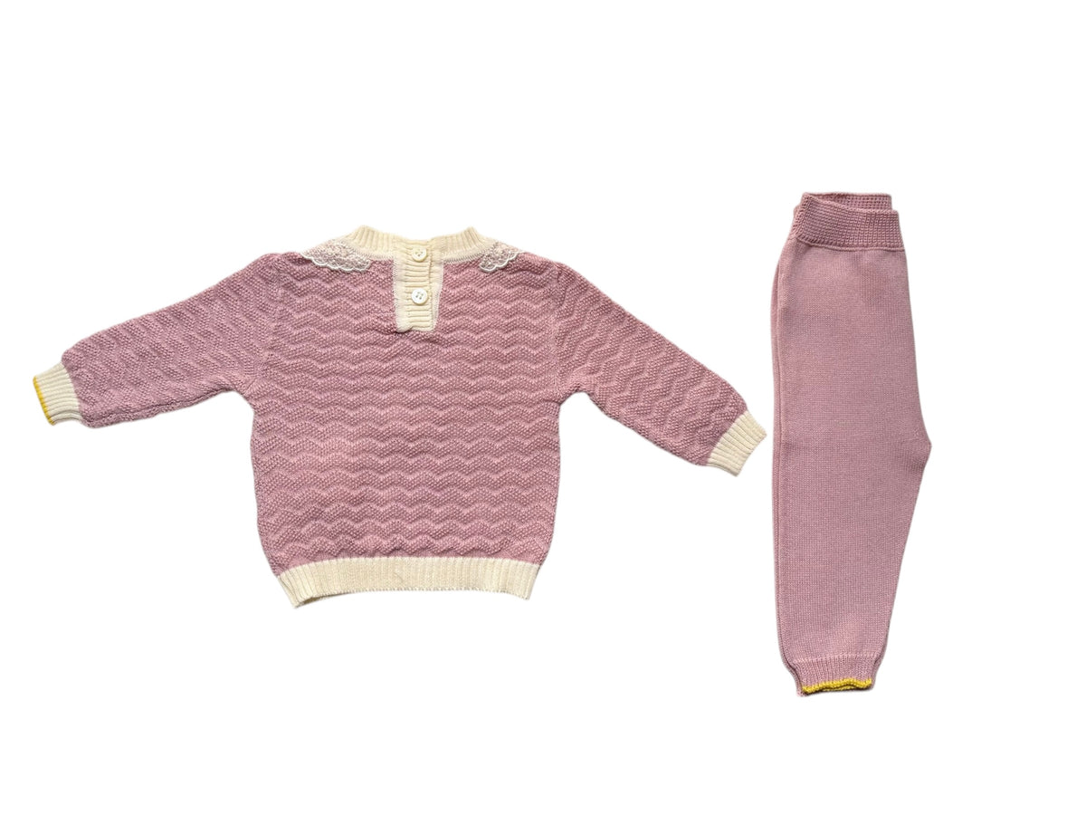 Gensami Baby Wave Knit Five Piece Cameo Pink